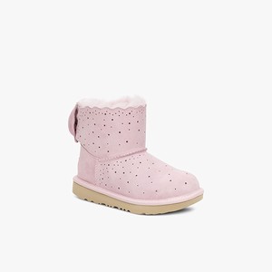 Ugg Mini Bailey Bow II Starry Lite Klassiska Stövlar Barn Rosa (182904XRD)